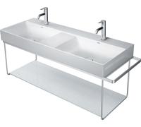 Consola metálica Duravit DuraSquare 126,5x45,1cm, para lavabo 235312, para montaje en pared, 0031181000, Color: cromado