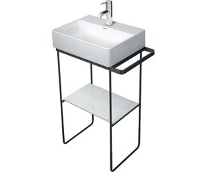 Consola metálica Duravit DuraSquare 51,6x33,3cm, para lavabo 073245, de pie, 0031094600, Color: Negro Mate