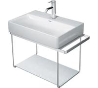 Consola metálica Duravit DuraSquare 66,5x38,1cm, para lavabo 235660, toallero, montaje en pared, 0031141000, Color: cromado