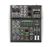 Consola Mezcladora De Entrada De 4/6 Canales, 48V, 99 Efectos, Bluetooth, Audio, DJ, Mezclador, USB, PC, Reproducción, Grabación, Mesa De Sonido(4 Channel)