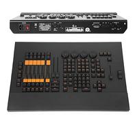 Consola mezcladora de iluminación DJ, controlador de 512 canales para PAR, cabezal móvil y luces de discoteca, funda de vuelo duradera para eventos y fiestas