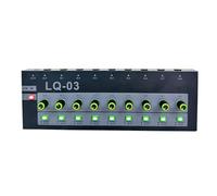 Consola mezcladora estéreo de 4/8 canales construida con chasis de metal para una mayor durabilidad y uso en estudio