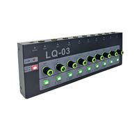 Consola mezcladora portátil profesional con conector de 6,35 mm y fuerte estructura metálica estéreo de 4/8 canales