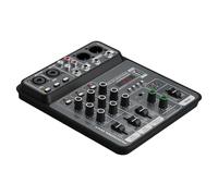 Consola mezcladora USB de 4 vías ligera con salida de auriculares integrada compatible con monitoreo en tiempo real