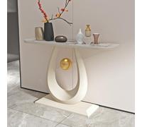 Consola moderna y minimalista para colocar detrás del sofá,Tapa de mármol artificial,Mesa entrada piedra losa,mueble alta gama,consola pared para pasillo o sala estar(B,120*30*80cm/47.2*11.8*31.5in)