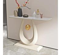 Consola moderna y minimalista para colocar detrás del sofá,Tapa de mármol artificial,Mesa entrada piedra losa,mueble alta gama,consola pared para pasillo o sala estar(A,150*30*80cm/59.1*11.8*31.5in)