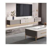 Consola Mueble de TV flotante moderno y sencillo con 2 cajones, estante flotante debajo del televisor de 70,8''/78,7'', estante flotante for TV montado en la pared, consola multimedia que ahorra espac