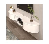 Consola multimedia Soporte de TV flotante moderno for montar en la pared, centro de entretenimiento con cajones y estante de almacenamiento abierto for TV, mueble de consola multimedia for sala de est