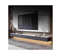 Consola multimedia Soporte flotante for TV montado en la pared con cajones de almacenamiento, moderno centro de entretenimiento flotante estrecho con escritorio de pizarra for sala de estar y dormitor