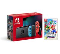 Consola N. Switch - Color Azul Neón/Rojo Neón + Super Mario Bros. Wonder
