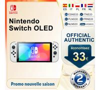 Consola Nintendo Switch Modelo OLED con Controles Joy-Con, Audio Mejorado, Ajustable, Modo TV Estable, Pantalla de 7'' White