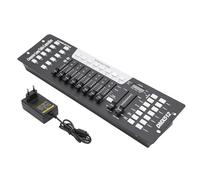 Consola para iluminación de escenario 192DMX, dispositivo de control de fiesta, mesa de mezclas de luz, 192 canales, consola de 240 escenas para 6 unidades, canal DMX control de luz+MIDI para DJs