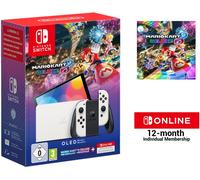 Consola Portátil Nintendo Switch OLED + Mario Kart 8 Deluxe + Switch Online 12 Meses - NINTENDO