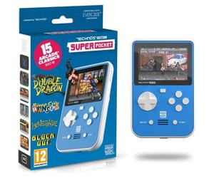 Consola Portátil Retro - Evercade Super Pocket: Technos Edition (15 Juegos Incluidos)