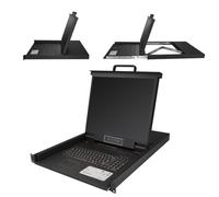 StarTech.com - Consola para Armario Rack con KVM de 8 Puertos VGA y Pantalla LCD de 19 Pulgadas - 1U