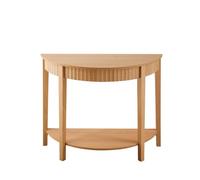 Consola redondeada con efecto ondulado y 2 niveles, altura 76 cm - bologne