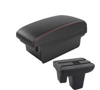 Consola Reposabrazos para Morris para Garages MG3 Reposabrazos Caja Consola Central Almacenamiento De Contenido Caja con Portavasos USB Conducción Derecha Reposabrazos Automóvil(A1 Black Red NO USB)