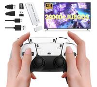 Consola Retro, Consola de Juegos Retro 2 Mandos Inalámbricos, Retro Game Stick Más de 20000 Juegos Clásicos Incorporados, 23 Emuladores, HDMI 4K, 64GB, Plug & Play Consola de Videojuegos para TV