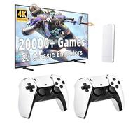 Consola Retro Game Stick - 64GB TF Card - USB Wireless Consola Game Stick con 20+Emu-ladores 20000+Juegos, Plug and Play Video Game Sticks Salida HDMI para TV, USB Retro Game Stick Consola Retro