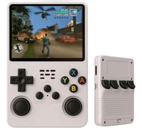 Consola Retro Portatil con 20.000 Juegos - Versión 2025- Mini Consola Arcade - Juegos de PS1, PSP, N64, NDS, SuperN, GameB, GBA, NeoG, etc. - Pantall HD 3.5' 640 * 480 - Rechace Imitaciones (Blanco)