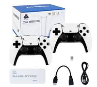 Consola Retro Portatil, Consola Portatil, Consola de Juegos Retro con 20.000+ Juegos y Dos mandos inalámbricos de 2,4 GHz, Plug and Play 4K HD HDMI TV Game Stick, Videoconsola Retro 64GB