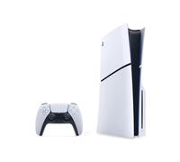 Consola SONY PLAYSTATION 5 Slim de 1 TB con chasis E, color blanco y negro.