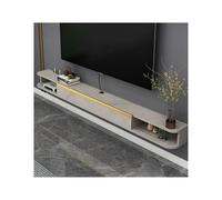 Consola Soporte flotante for TV montado en la pared, estante flotante moderno debajo de la TV con puerta abatible y estante de almacenamiento abierto, consola central de entretenimiento con almacenami