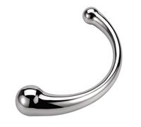 Consolador anal de doble cabeza de acero inoxidable, tapón anal de metal, estimulador del punto G, masaje vaginal, consolador anal, juguete sexual erótico para hombres, mujeres, pareja, 493g