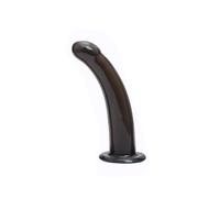 Consolador Anal de gelatina erótico para hombres y mujeres, juguetes para adultos, máquina sexual de pene con correa suave, consolador grande, tapón Anal, Juguetes sexuales(Black,M)