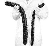 Consolador anal doble, juguete sexual masculino y femenino, masturbador de pene doble, tapones de harén impermeables(L)