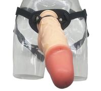 Consolador anal extra grueso de 7 cm, consolador con correa de silicona ajustable, especial para BDSM, juego sexual erótico, dispositivo de masturbación con consolador anal vaginal, adecuado para(Fles