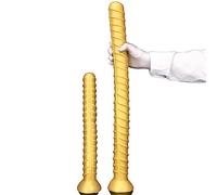 Consolador Anal Largo, Tapón Anal Dorado, Estimulador del Punto G Vaginal De Próstata, Dilatador Anal Vaginal, Juguete Sexual De Masturbación Hombre Mujer(L)