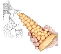 Consolador anal realista Didlo con ventosa fuerte, tapón anal de uva, dilatador de vagina, estimulación de próstata, bola anal, pene, juguete sexual para principiantes, hombres y mujeres