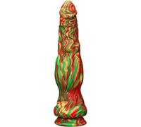 Consolador anal realista XXL con ventosa - Consolador clásico para mujeres y hombres - 26 cm de largo - Consolador anal para sexo vaginal y anal - Juguete sexual para parejas(Rot Bunt)