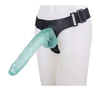 Consolador con correa, consolador gigante, correa ajustable, venas reales y testículos abultados, juguetes sexuales para mujeres y hombres, juguetes sexuales para masturbación lésbica(Grün)