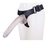 Consolador con correa, consolador gigante, correa ajustable, venas reales y testículos abultados, juguetes sexuales para mujeres y hombres, juguetes sexuales para masturbación lésbica(Clear)