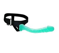Consolador con correa, consolador gigante XXL, caballo, correa de nailon ajustable, pene real, juego de juguetes sexuales para parejas, juguetes sexuales para hombres y mujeres, carne(Grün)