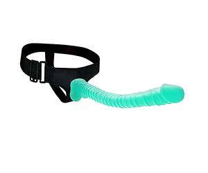 Consolador con correa, consolador gigante XXL, caballo, correa de nailon ajustable, pene real, juego de juguetes sexuales para parejas, juguetes sexuales para hombres y mujeres, carne(Grün)