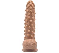 Consolador, Consolador Ano Con Testículos Y Glande Obvio, Juguete Sexual Con Ventosa Potente Para Puro Placer, Puedes Llegar Al Orgasmo Intenso, 23cm