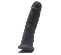 Consolador, Consolador De Ano Con Glande Obvio, Juguete Sexual Con Ventosa Potente Para Puro Placer, Puedes Llegar Al Orgasmo Intenso, 28,5 cm,Negro