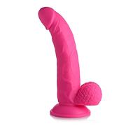 Consolador de 7.5 Pulgadas con Bolas - Rosa