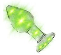 Consolador de cristal para adultos con estimulación del punto G ()