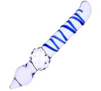 Consolador de cristal para adultos con estimulación del punto G ()