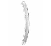 King Cock 18" Double Dildo, Clear, 46x4,3 cm