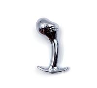 Consolador de metal, tapón anal, base de anclaje de piedras preciosas, tapón anal, masturbador masculino y femenino, juguete sexual para adultos(L)