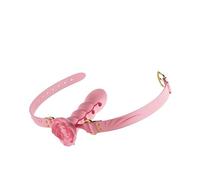 Consolador de silicona con tapón for Garganta Profunda, mordaza Bdsm ajustable con bola de boca rosa, mordaza con boca abierta, 18 juegos for adultos, Juguetes sexuales for parejas y coqueteo(A-pink)