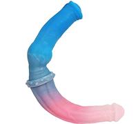 Consolador doble, realista, animal, caballo y perro, consolador de doble cabeza, pene animal, consolador anal, tapón anal, tapón anal con ventosa, punto G, masaje de próstata, masturbación Dong
