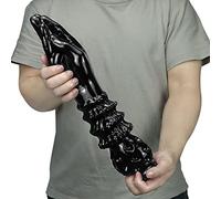 Consolador Enorme De 1 KG Consoladores De Mano Grandes Realistas con Ventosa Súper Fuerte Tapón Anal De Gran Tamaño De 37 Cm Juguete Sexual Pene para Mujeres(Schwarz)