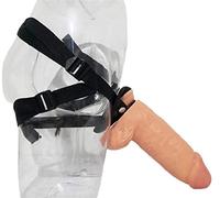Consolador gigante con correa ajustable, diámetro Φ8 cm, TRES colores disponibles, juguete sexual para estimular el punto G para parejas, especialmente lesbianas(Flesh)