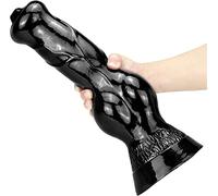 Consolador Gigante para Perro 14.76inX4.13in XXXL, Consolador Monstruo para Pene de Perro, Ventosa Realista Grande, Juguete Sexual, masturbador para Hombre y Mujer